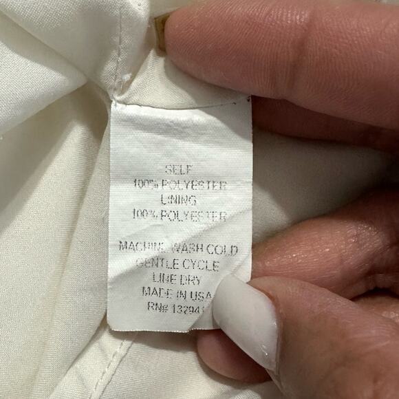 Amanda Uprichard Gimlet Romper Women's Large Ivory Ruffled Sleeveless‎ RTR - Picture 6 of 12